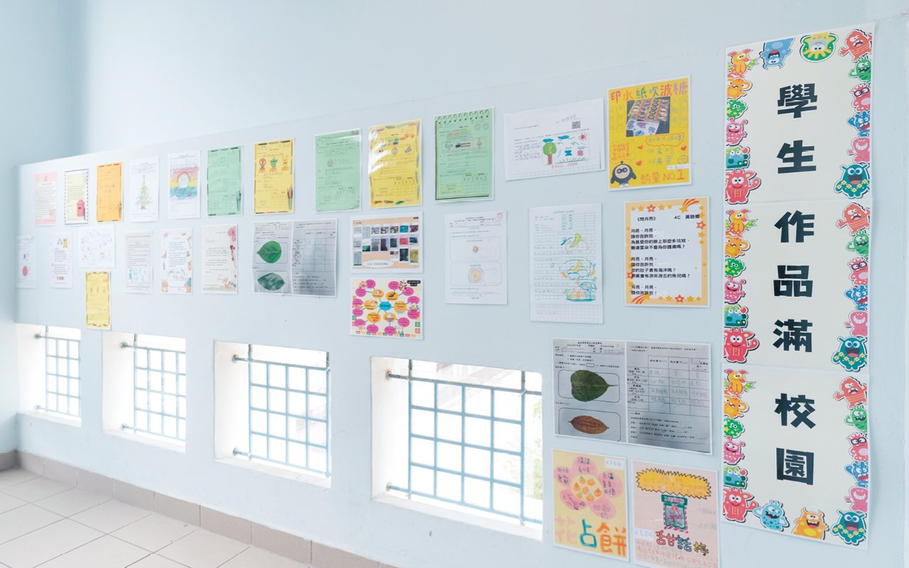 學生優秀作品滿佈校園