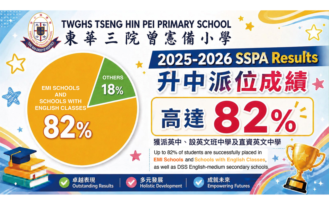 本年度升中派位成績再創佳績