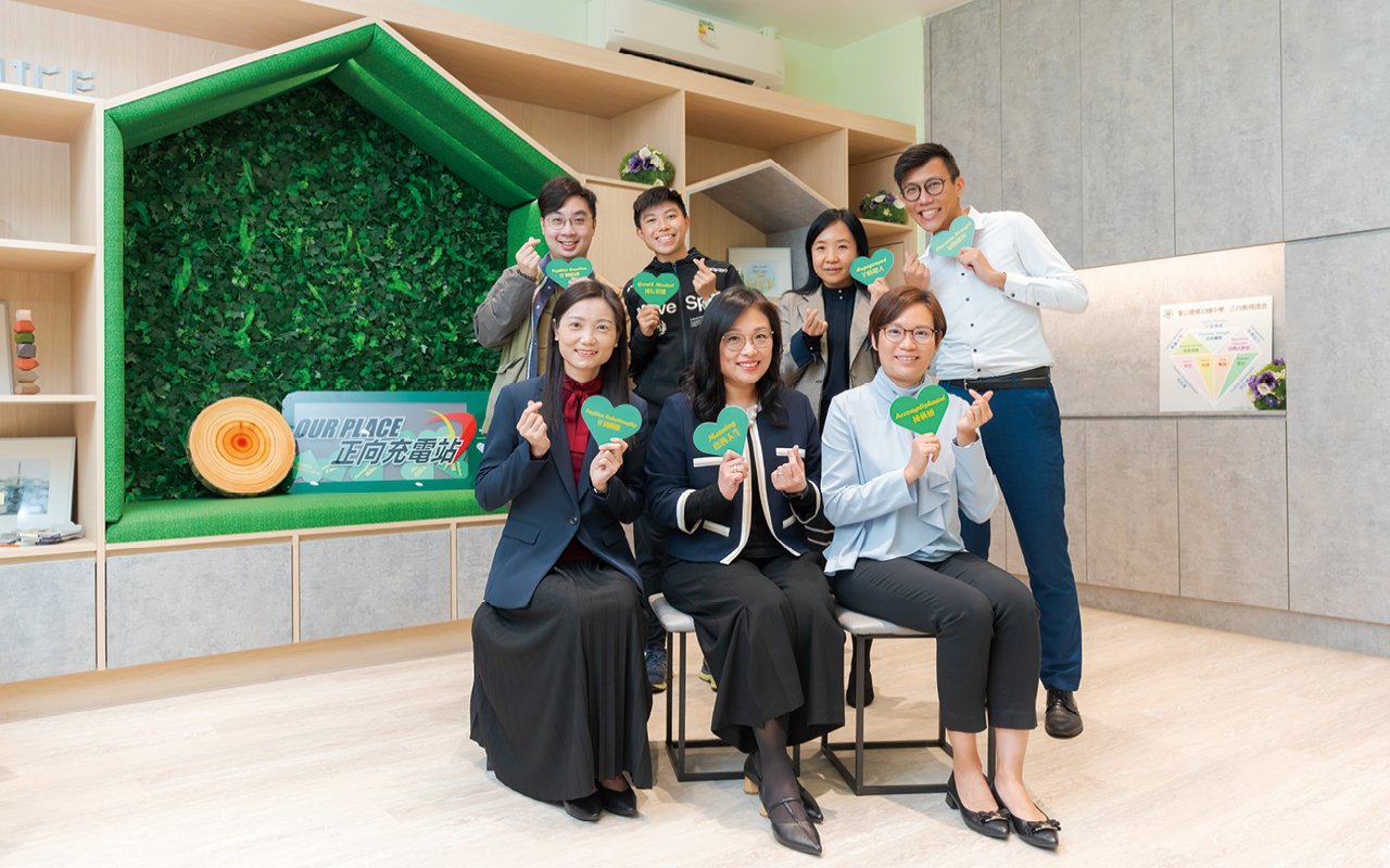 學校特別設立「Our place 正向充電站」