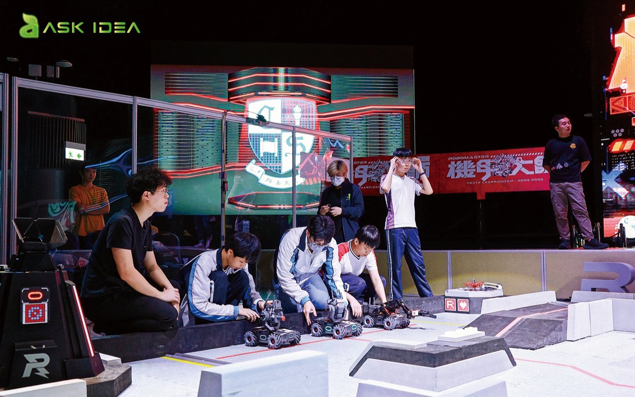 在「RoboMaster 2022 青少年挑戰賽 ( 香港站 )」獲得小組冠軍