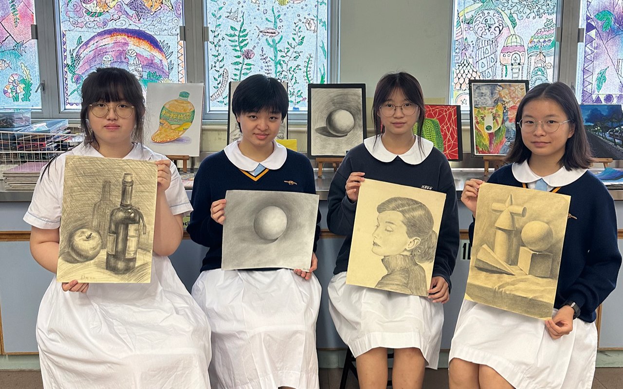 學生展現藝術上的天賦