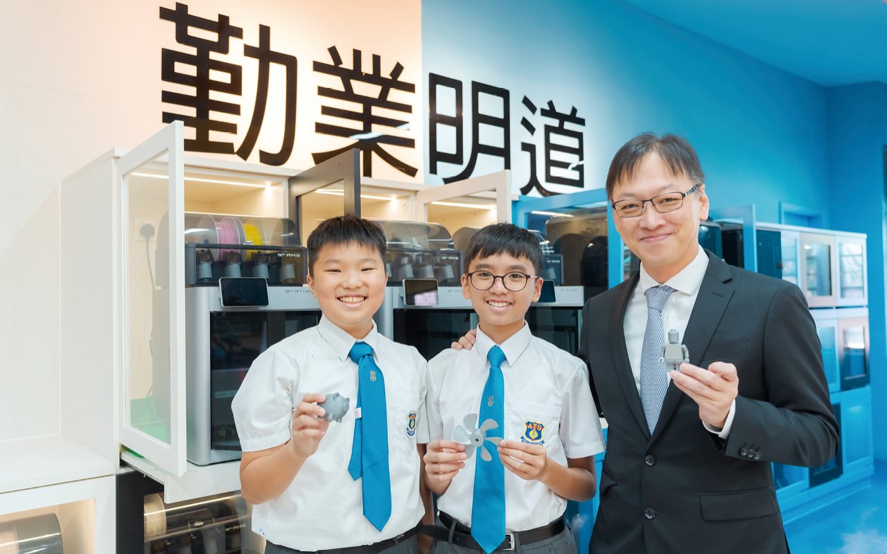 沈明輝校長深信教育是「以生命影響生命」的工作，每一位學生都有各自的天賦潛能