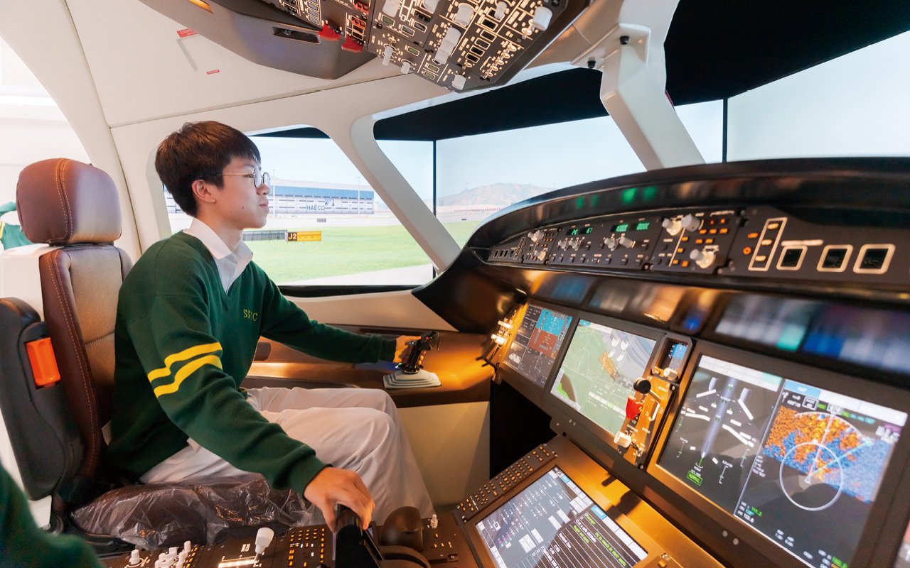 學校於去年推行「夢想啟航課」，並在航空科技方面投入大量資源