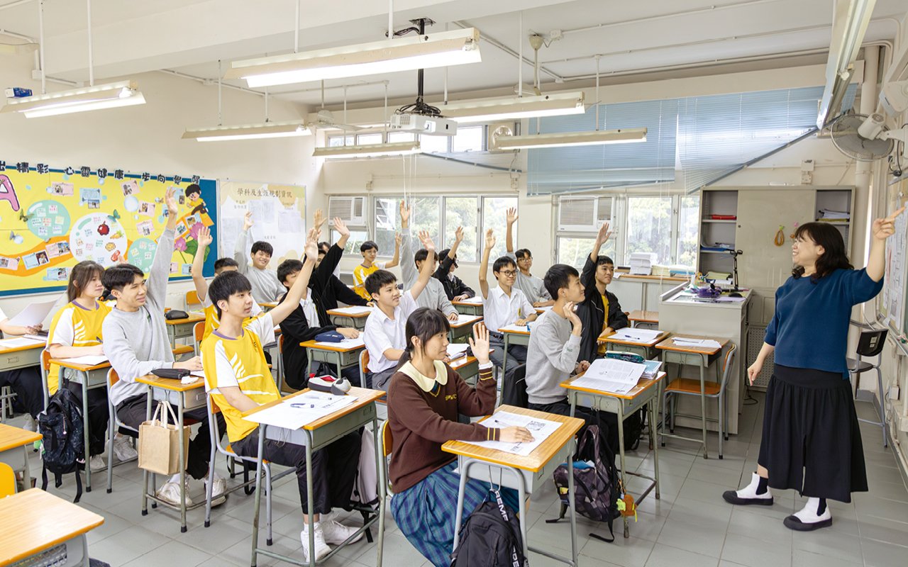 學校非常重視學生的英語表達能力，當同學願意在課堂上「說」英語，代表他們積極投入課堂