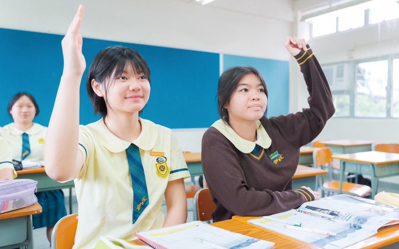 學校積極鼓勵學生參與不同的英語比賽項目，實踐所學