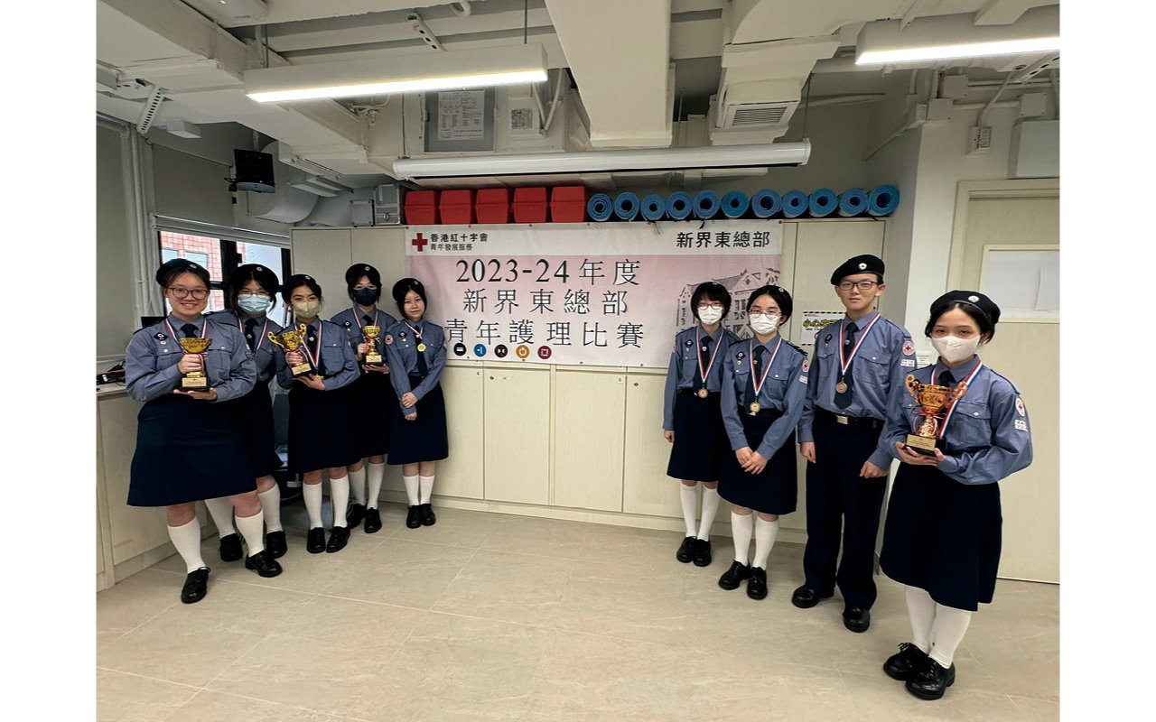 學校紅十字會於比賽中勇奪多項冠軍