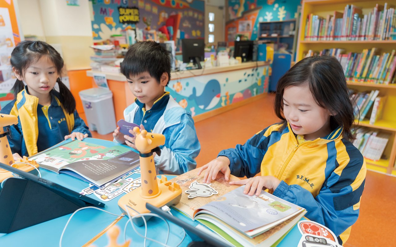 學校積極推動校內的英語閱讀風氣