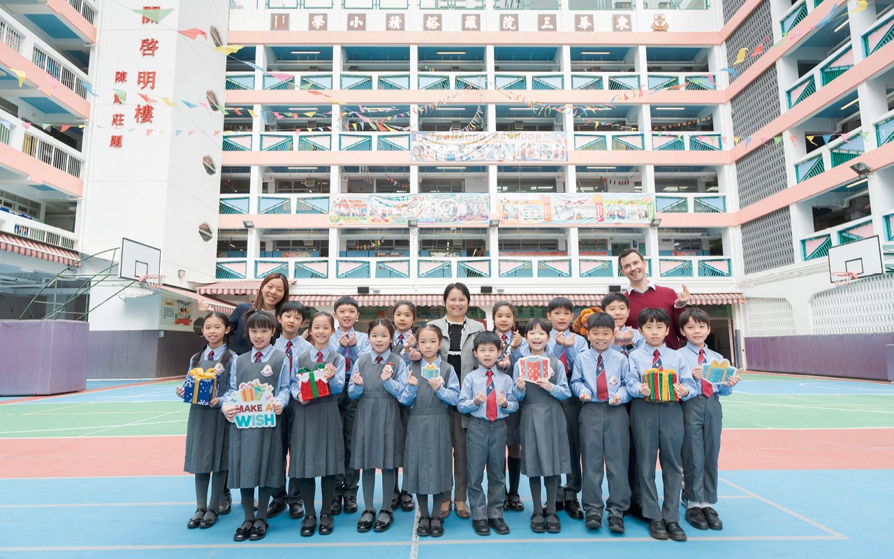 東華三院羅裕積小學深諳學生要學好英語，必先要培養對英語學習的興趣