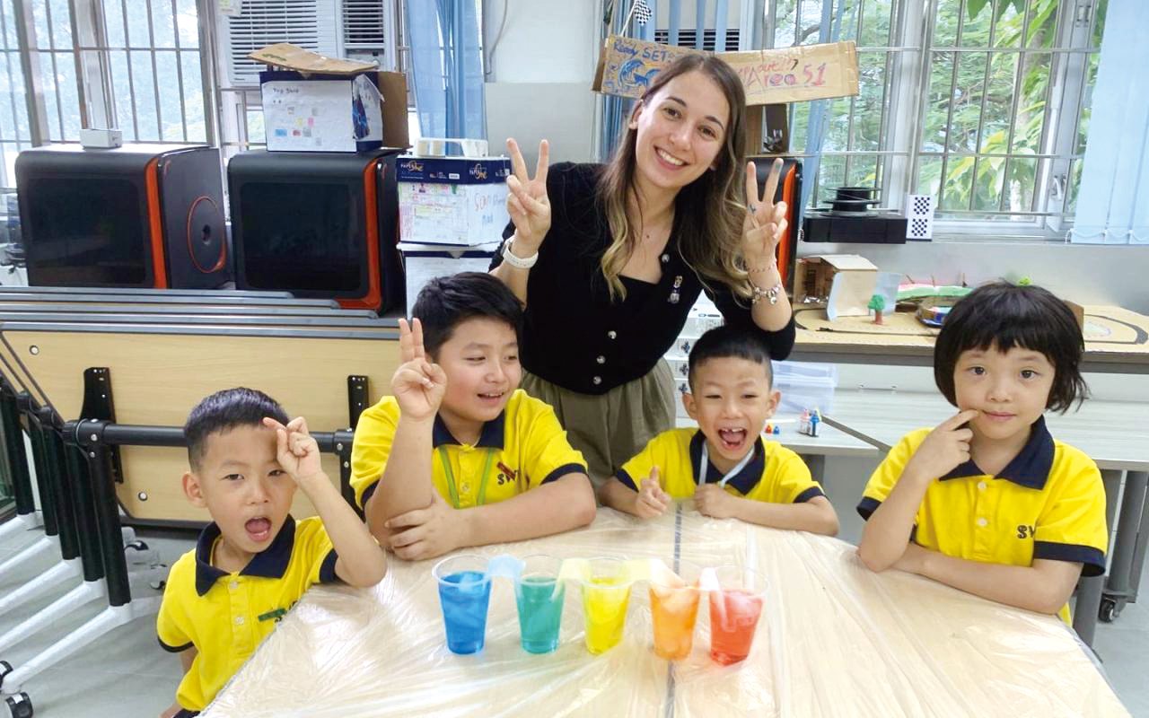為了讓學生能夠學以致用，學校實踐跨學科教學