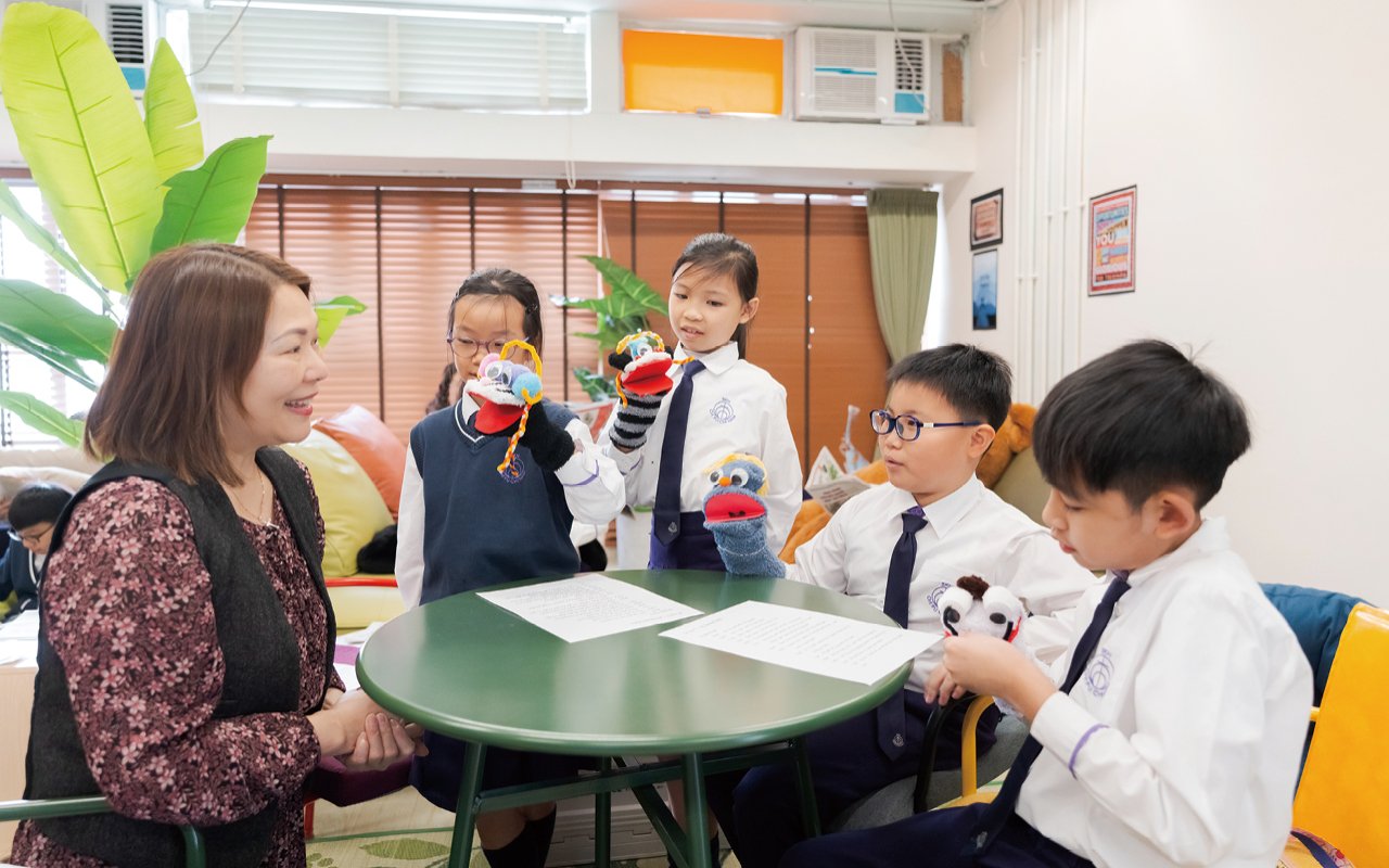 學校積極建構濃厚的英文語境